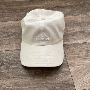 White women’s adidas hat